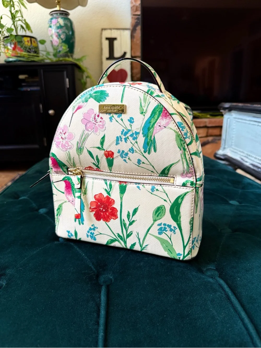 Kate Spade Laurel Way Hummingbird Floral Backpack